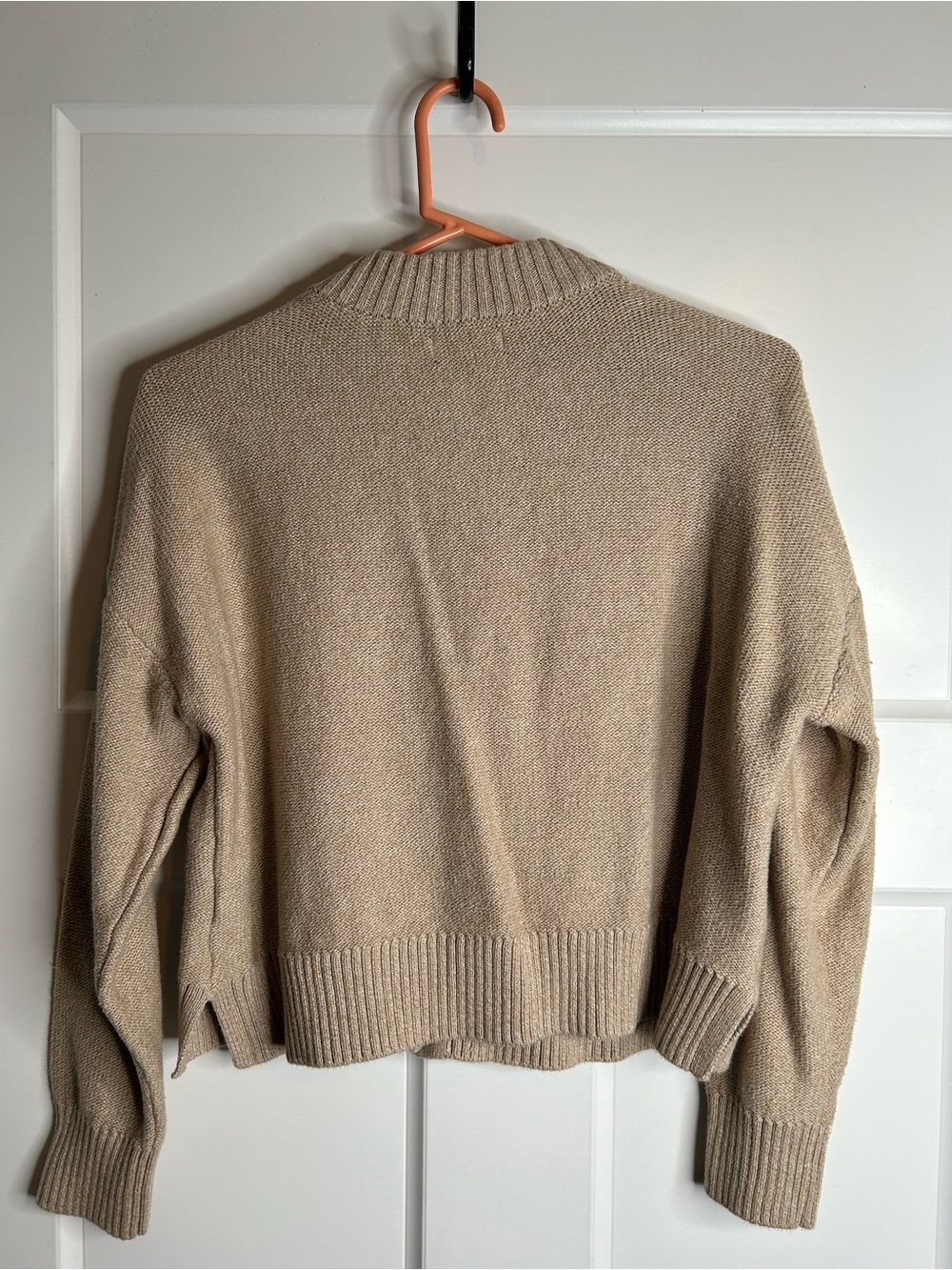 Quince Women’s Size Small Organic Cotton Cardigan Beige 5840 - Picture 4 of 4